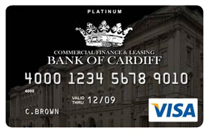 Bank of Cardiff Platinum Black Card